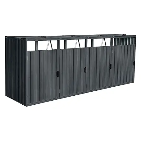 Home Deluxe  Mülltonnenbox CUBO - 4x 240L