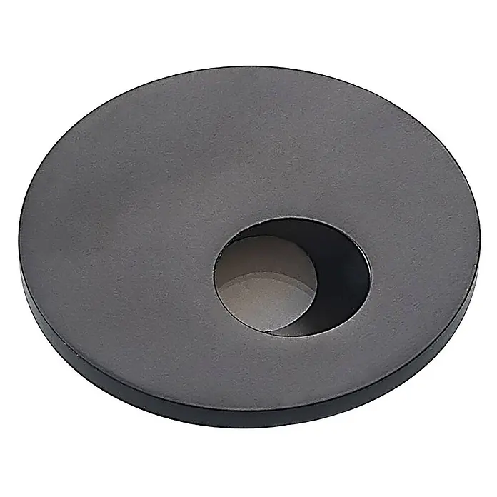 Arcchio Wandleuchte Vexi - L x B x H: 7,5 x 7,5 x 4,5 cm, schwarz - Mattschwarze runde Abdeckung oder Blende mit mittiger kreisförmiger Öffnung.