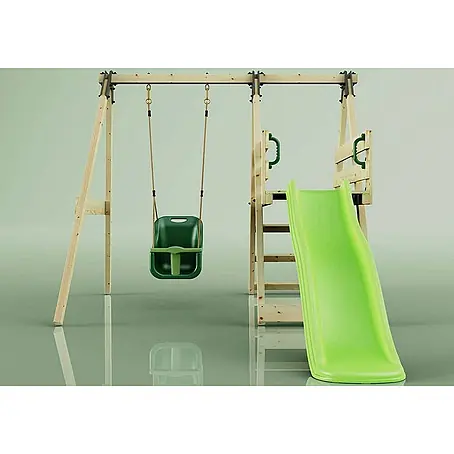 OutdoorToys  Kinderspielturm Rebo Schaukel Hortensie