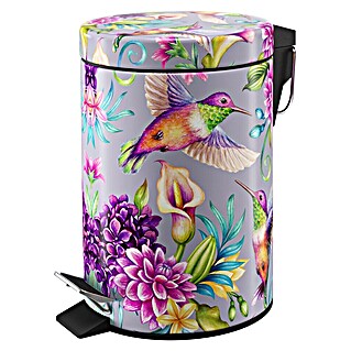 SANILO Kosmetikeimer Kolibri (3 l, Metall, Lila|Multicolor)