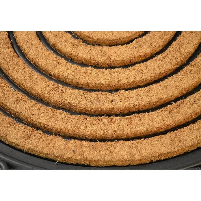 Kai Wiechmann Fußmatte -  - Aufgerollte braune Naturfasermatte, geeignet für Pflanzgefäße.