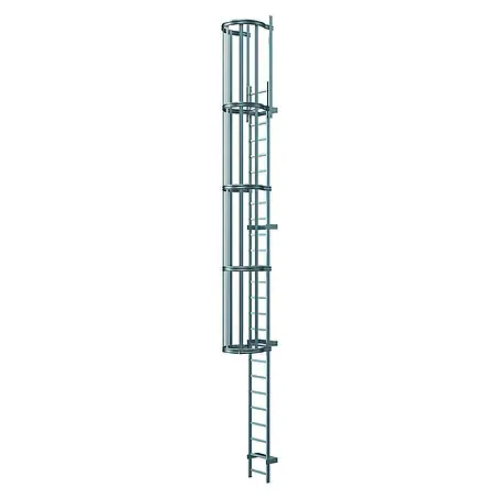 Zarges  Anlegeleiter Steigleiter an baulichen Anlagen Aluminium 5,60m SH