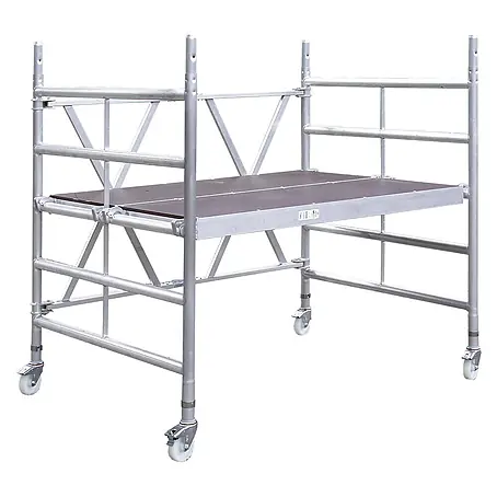 Iller Leiter  Rollgerüst Professional Klappgerüst Grundeinheit 1,35x1,80 m | 2,95m AH