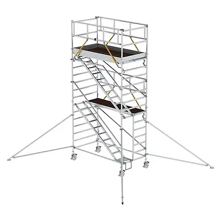 Munk  Rollgerüst Rollgerüst SG mit Schrägaufstiegen 1,35x2,45m und Ausleger 6,47m AH