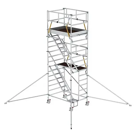 Munk  Rollgerüst Rollgerüst SG mit Schrägaufstiegen 1,35x1,80m und Ausleger 6,47m AH