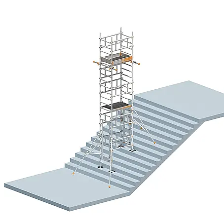 Layher  Rollgerüst Treppen-Kit für Fahrgerüst Uni Standard P2 mit 2 Durchgängen 7,73m AH