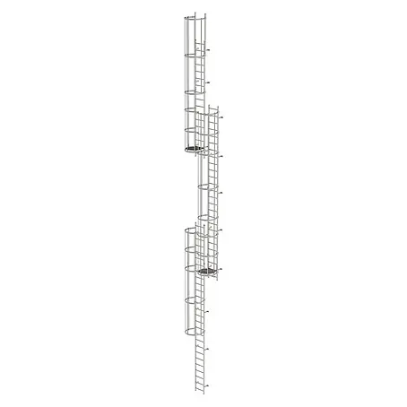 Munk  Anlegeleiter ortsfeste Steigleitern Edelstahl, 15,12m SH PG2