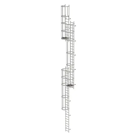 Munk  Anlegeleiter ortsfeste Steigleitern Edelstahl, 13,16m SH PG2