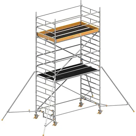 Layher  Rollgerüst Rollgerüst Uni Breit P2 mit Gerüststützenlänge 2,60m, 6,20m AH