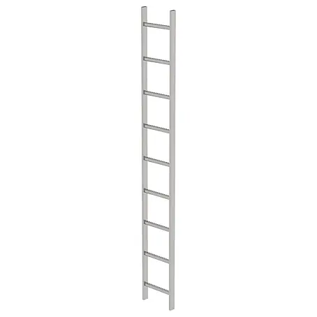Munk  Steigleiter Schachtleiter aus Edelstahl 300mm breit 9 Sprossen 2,52m lang