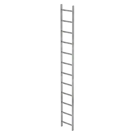 Munk  Steigleiter Schachtleiter Stahl verzinkt 400mm breit 12 Sprossen 3,36m lang