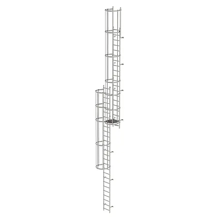 Munk  Anlegeleiter ortsfeste Steigleitern Edelstahl, 10,92m SH PG2