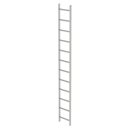 Munk  Steigleiter Schachtleiter aus Edelstahl 400mm breit 12 Sprossen 3,36m lang