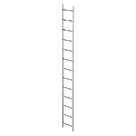 Munk  Steigleiter Schachtleiter aus Edelstahl 400mm breit 13 Sprossen 3,64m lang