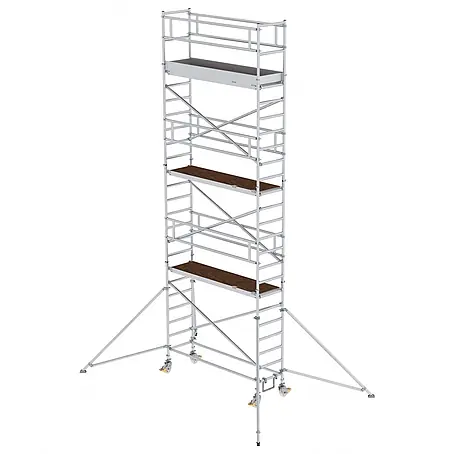 Munk  Rollgerüst Aluminium-Rollgerüst mit Ausleger 2,45x0,75m Plattform 8,43m AH