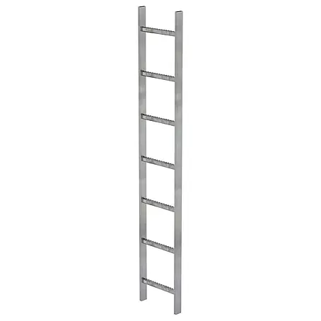 Munk  Steigleiter Schachtleiter Stahl verzinkt 300mm breit 7 Sprossen 1,96m lang