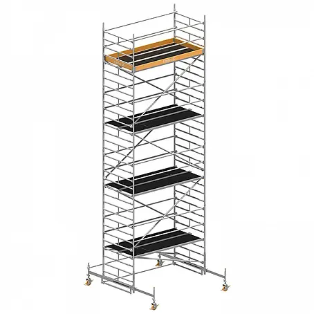 Layher  Rollgerüst Rollgerüst Uni Breit P2 9,38m AH