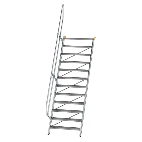 Munk  Außentreppe Treppe 60° inkl. einen Handlauf, 1000mm Stufenbreite, 12 Stufen