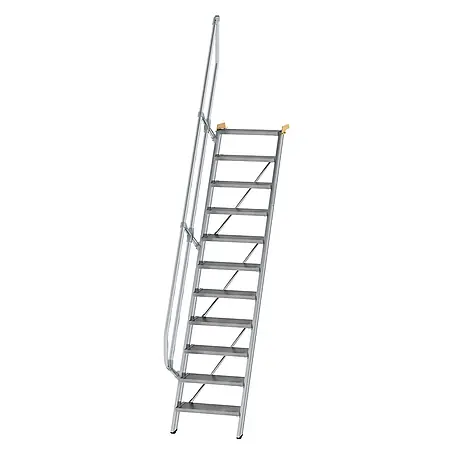Munk  Außentreppe Treppe 60° inkl. einen Handlauf, 600mm Stufenbreite, 11 Stufen