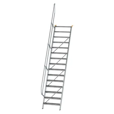 Munk  Außentreppe Treppe 60° inkl. einen Handlauf, 800mm Stufenbreite, 15 Stufen