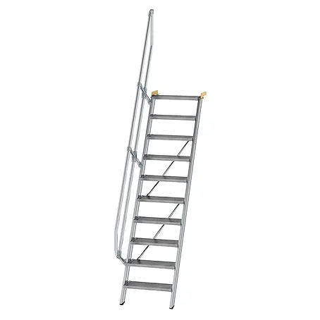 Munk  Außentreppe Treppe 60° inkl. einen Handlauf, 600mm Stufenbreite, 10 Stufen