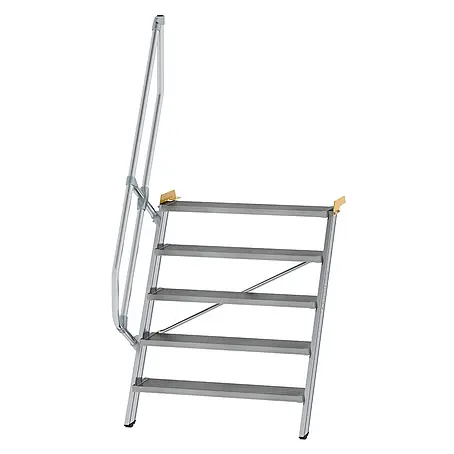 Munk  Außentreppe Treppe 60° inkl. einen Handlauf, 1000mm Stufenbreite, 5 Stufen