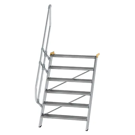 Munk  Außentreppe Treppe 60° inkl. einen Handlauf, 1000mm Stufenbreite, 6 Stufen