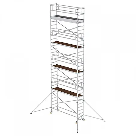Munk  Rollgerüst Aluminium-Rollgerüst mit Ausleger 3,00x0,75m Plattform 10,39m AH