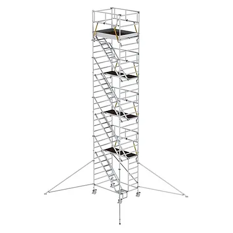 MUNK Rollgerüst SG mit Schrägaufstiegen 1,35x1,80m und Ausleger 10,39m AH