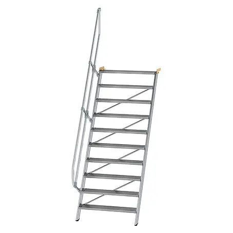 Munk  Außentreppe Treppe 60° inkl. einen Handlauf, 1000mm Stufenbreite, 10 Stufen