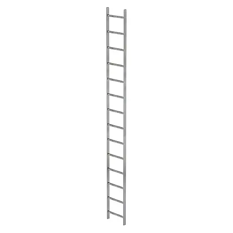 Munk  Steigleiter Schachtleiter Stahl verzinkt 400mm breit 14 Sprossen 3,92m lang