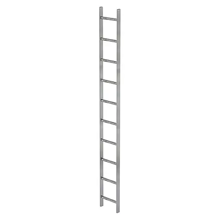 Munk  Steigleiter Schachtleiter Stahl verzinkt 300mm breit 10 Sprossen 2,80m lang