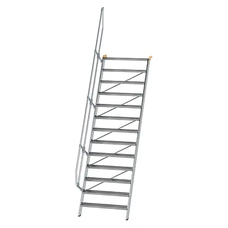 Munk  Außentreppe Treppe 60° inkl. einen Handlauf, 1000mm Stufenbreite, 13 Stufen