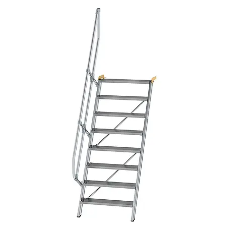 Munk  Außentreppe Treppe 60° inkl. einen Handlauf, 800mm Stufenbreite, 8 Stufen