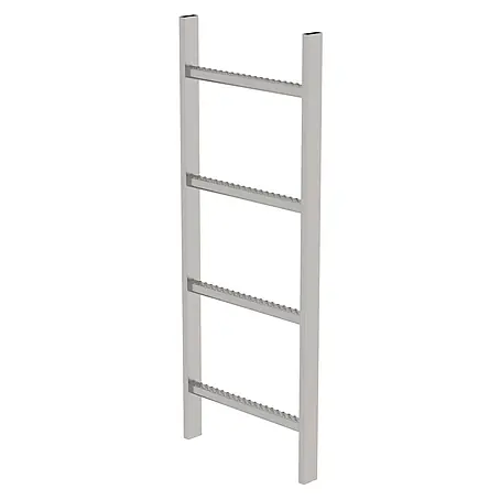 Munk  Steigleiter Schachtleiter aus Edelstahl 400mm breit 4 Sprossen 1,12m lang