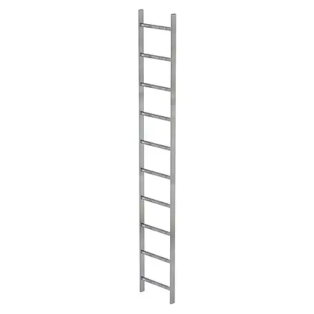 Munk  Steigleiter Schachtleiter Stahl verzinkt 400mm breit 10 Sprossen 2,80m lang