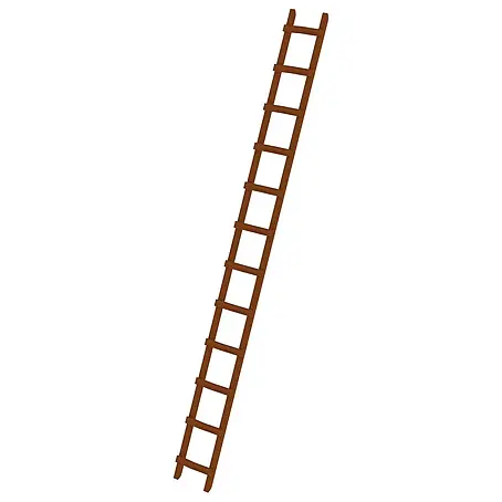 Munk  Dachleiter Dachdecker Auflegeleiter aus Holz 12 Sprossen