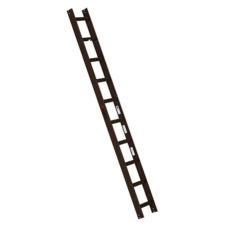 Euroline  Dachleiter Premium Kaminkehrerleiter 10 Sprossen RAL8014 Braun
