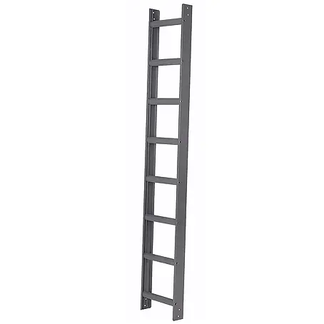 Iller Leiter  Dachleiter Aluminium Dach mit hochwertiger Pulverbeschichtung 12 Sprossen Anthrazit
