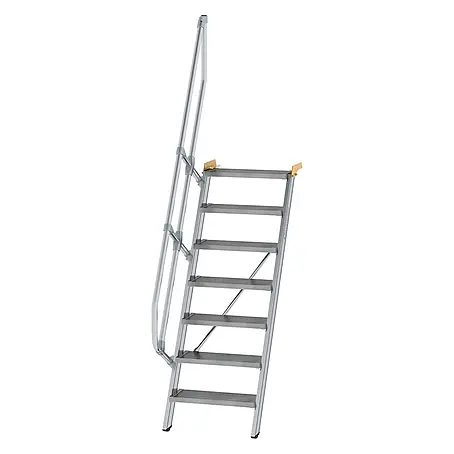 Munk  Außentreppe Treppe 60° inkl. einen Handlauf, 600mm Stufenbreite, 7 Stufen