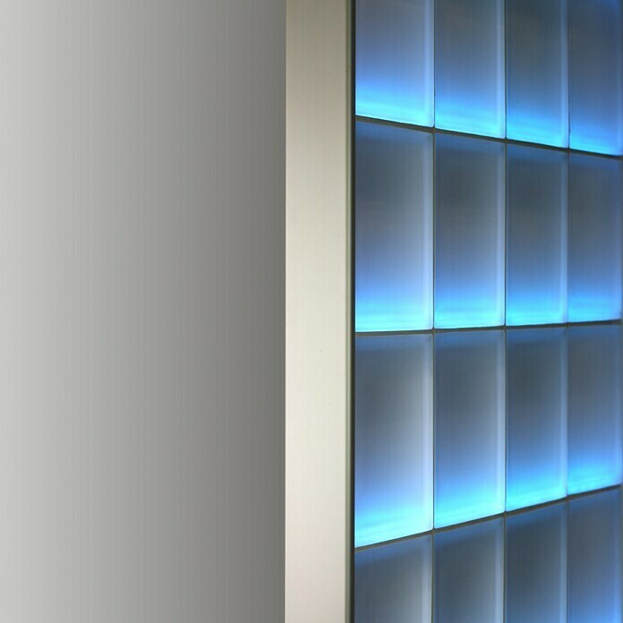 Fuchs Design Glasbaustein Komplettset Light my Wall (B x H: 78 x 175,5 cm, Klar, Vollsicht)