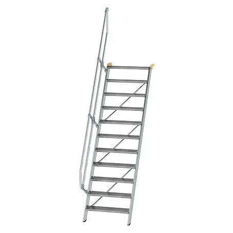 Munk  Außentreppe Treppe 60° inkl. einen Handlauf, 800mm Stufenbreite, 11 Stufen