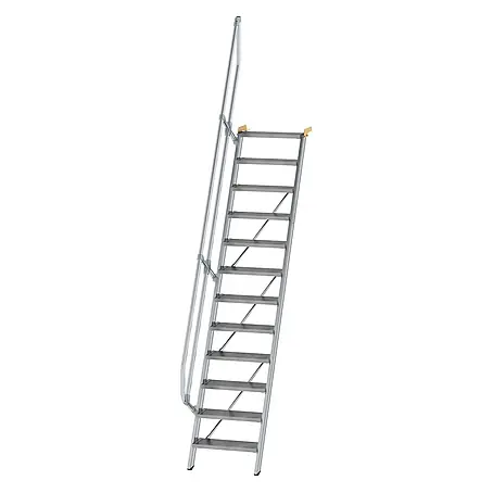 Munk  Außentreppe Treppe 60° inkl. einen Handlauf, 600mm Stufenbreite, 12 Stufen