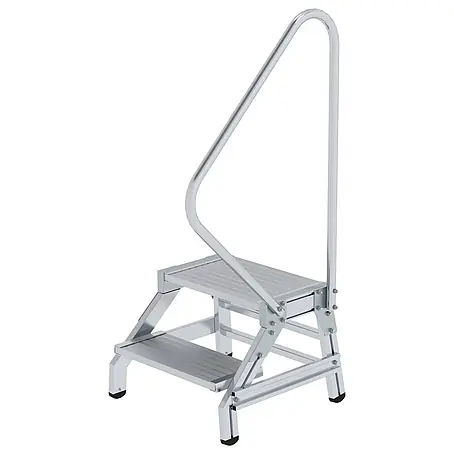 Munk  Arbeitsplattform Aluminium Montagetritt starr mit Handlauf 2 Stufen
