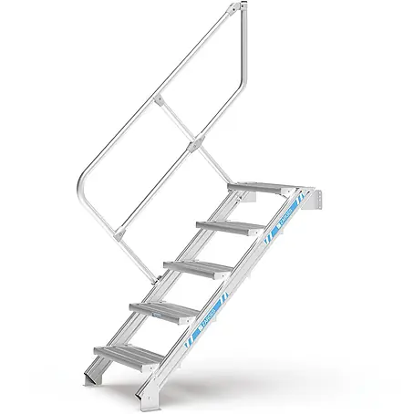 Zarges  Außentreppe Treppe 45° 600mm Stufenbreite 5 Stufen