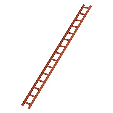Munk  Dachleiter Aluminium Dachleiter 15 Sprossen rot