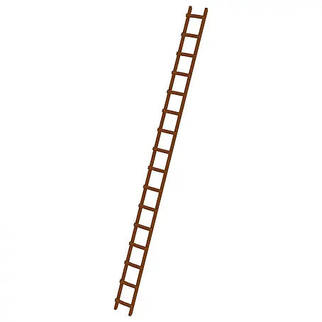 Munk  Dachleiter Dachdecker Auflegeleiter aus Holz 16 Sprossen
