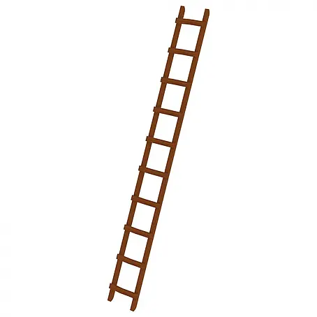 Munk  Dachleiter Dachdecker Auflegeleiter aus Holz 10 Sprossen