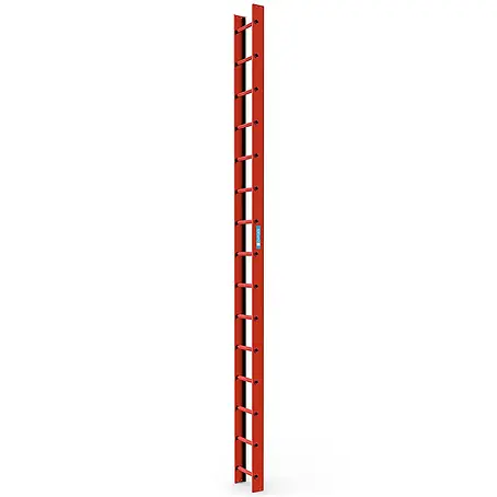 Zarges  Dachleiter Dachleiter 15 Sprossen ziegelrot