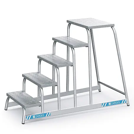 Zarges  Arbeitsplattform Aluminium Montagetritt starr AFA P 5 Stufen
